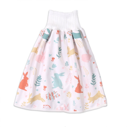 Baby Water-Proof And Leak-Proof Cloth Diapers Children Washable Cotton Cloth Bed-Wetting Skirt Pants, Colour: L(Colorful Bunny) - Baby Care by PMC Jewellery | Online Shopping South Africa | PMC Jewellery | Buy Now Pay Later Mobicred