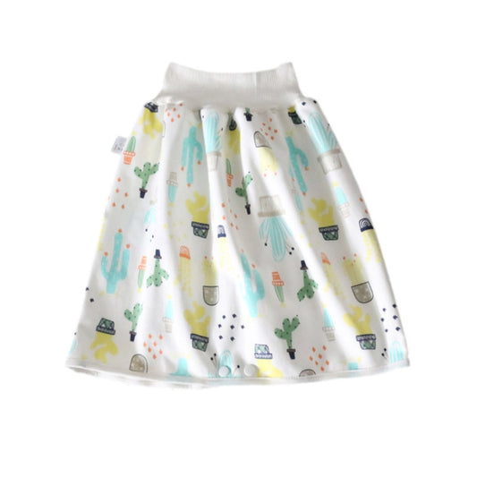 Baby Water-Proof And Leak-Proof Cloth Diapers Children Washable Cotton Cloth Bed-Wetting Skirt Pants, Colour: L(New Yellow Cactus) - Baby Care by PMC Jewellery | Online Shopping South Africa | PMC Jewellery | Buy Now Pay Later Mobicred