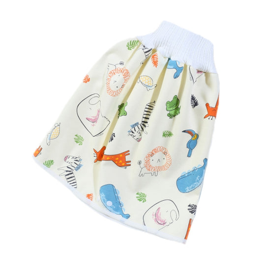 Baby Water-Proof And Leak-Proof Cloth Diapers Children Washable Cotton Cloth Bed-Wetting Skirt Pants, Colour: L(Elephant Curl Lion) - Baby Care by PMC Jewellery | Online Shopping South Africa | PMC Jewellery | Buy Now Pay Later Mobicred