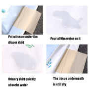 Baby Water-Proof And Leak-Proof Cloth Diapers Children Washable Cotton Cloth Bed-Wetting Skirt Pants, Colour: L(Red Cat and Blue Cat)