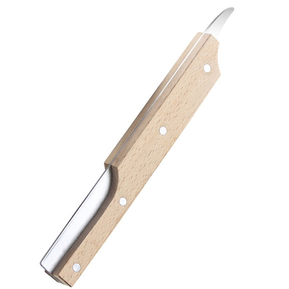 Multifunctional Stainless Steel Coconut Shell Opener With Wooden Handle Coconut Meat Knife Kitchen Gadgets, Specification: Knock Coconut Knife