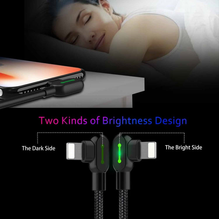 MCDODO 2A USB to 8 Pin Fast Charging Data Cable, Length:1.8m(Black)