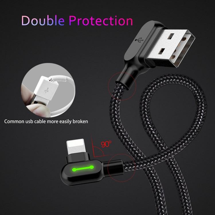 MCDODO 2A USB to 8 Pin Fast Charging Data Cable, Length:1.8m(Black)