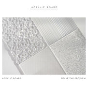 18 x 29cm Acrylic Texture Background Board Photo Props Background Decorative Geometric Ornaments(Ice Pattern)