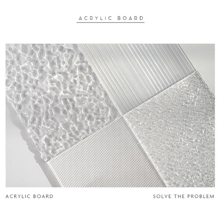 18 x 29cm Acrylic Texture Background Board Photo Props Background Decorative Geometric Ornaments(Ice Pattern)