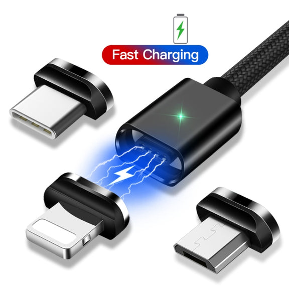 2 PCS ESSAGER Smartphone Fast Charging and Data Transmission Magnetic Cable with 8 Pin Magnetic Head, Cable Length: 1m(Silver)