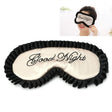 Comfortable Imitation Silk Satin Personalized Travel Sleep Mask Eye Cover(Beige) - free shipping - PMC TechLife - Order now!
