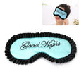 Comfortable Imitation Silk Satin Personalized Travel Sleep Mask Eye Cover(Green) - free shipping - PMC TechLife - Order now!