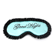 Comfortable Imitation Silk Satin Personalized Travel Sleep Mask Eye Cover(Green)