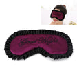 Comfortable Imitation Silk Satin Personalized Travel Sleep Mask Eye Cover(Purple) - free shipping - PMC TechLife - Order now!