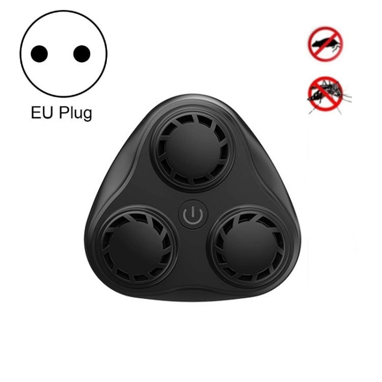 BG310 3-Horn Ultrasonic Automatic Frequency Conversion Mouse Repeller/Insect Repellent/Mosquito Repellent, Product specifications: EU Plug 220V(Black) - free shipping - PMC TechLife - Order now!