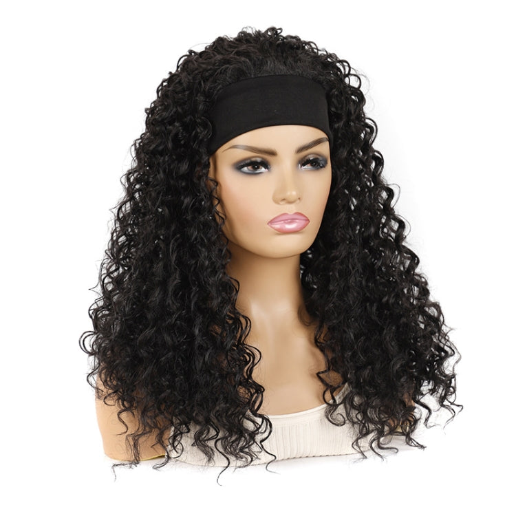 Hairband Wig Headgear Volume Chemical Fiber Wig Headgear, Color Classification: Black Hair Band 1B#O - free shipping - PMC TechLife - Order now!