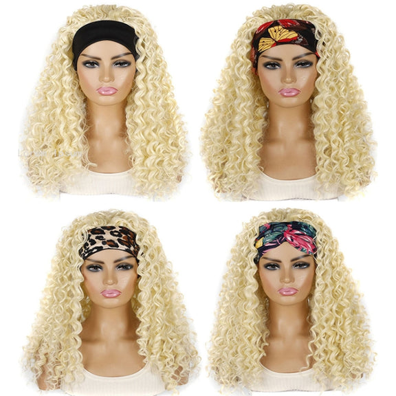 Hairband Wig Headgear Volume Chemical Fiber Wig Headgear, Color Classification: 613#A