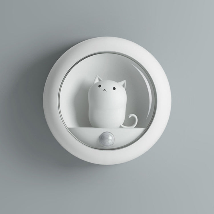 DZ-K610 Human Body Induction Night Light Cute Pet Bedroom Atmosphere Light USB Cabinet Wall Lamp(White) - Night Lights by PMc TechLife | Online Shopping South Africa | PMc TechLife | Buy Now Pay Later Mobicred