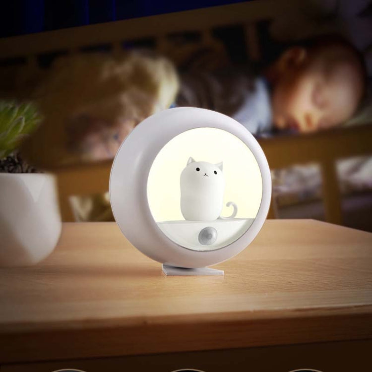 DZ-K610 Human Body Induction Night Light Cute Pet Bedroom Atmosphere Light USB Cabinet Wall Lamp(White) - Night Lights by PMc TechLife | Online Shopping South Africa | PMc TechLife | Buy Now Pay Later Mobicred