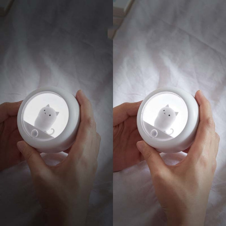 DZ-K610 Human Body Induction Night Light Cute Pet Bedroom Atmosphere Light USB Cabinet Wall Lamp(White) - Night Lights by PMc TechLife | Online Shopping South Africa | PMc TechLife | Buy Now Pay Later Mobicred