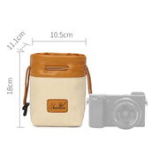S.C.COTTON Liner Bag Water-resistant Digital Protection Portable SLR Lens Bag Micro Single Camera Bag Photography Bag, Colour: Beige S