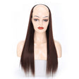 Wig Half Headgear Long Straight Hair U-Shaped Wig Headgear, Colour: 8.US-4M33# Chestnut Color - free shipping - PMC TechLife - Order now!