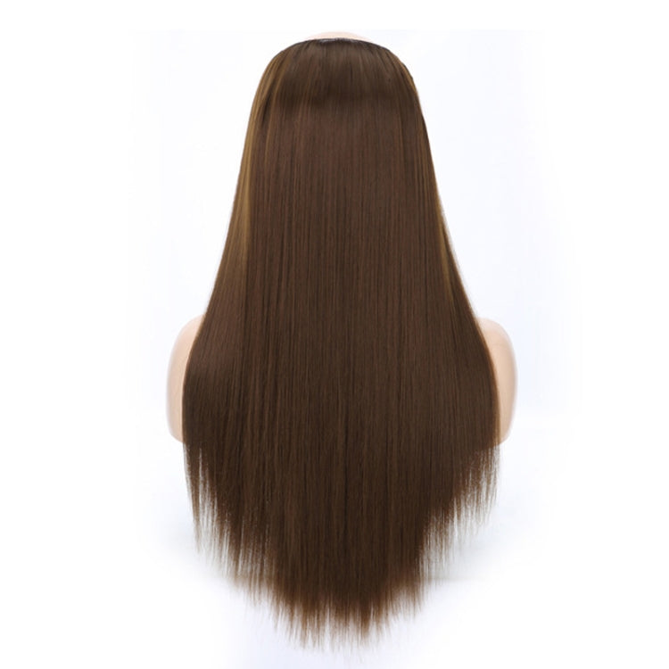 Wig Half Headgear Long Straight Hair U-Shaped Wig Headgear, Colour: 9.US-8#