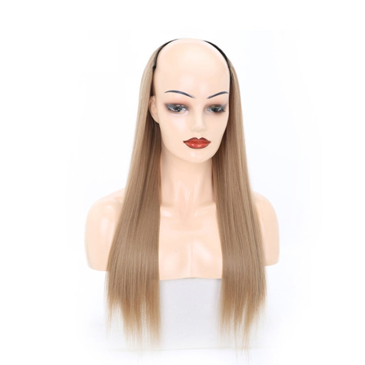 Wig Half Headgear Long Straight Hair U-Shaped Wig Headgear, Colour: 13.US-16# - free shipping - PMC TechLife - Order now!