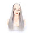 Wig Half Headgear Long Straight Hair U-Shaped Wig Headgear, Colour: 14.US-0906# Grandma Gray - free shipping - PMC TechLife - Order now!