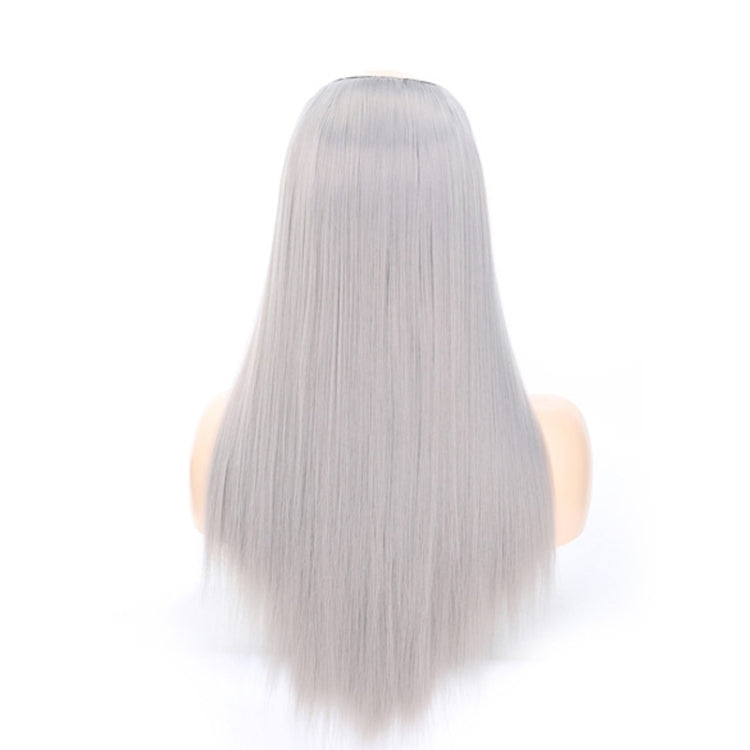 Wig Half Headgear Long Straight Hair U-Shaped Wig Headgear, Colour: 14.US-0906# Grandma Gray - free shipping - PMC TechLife - Order now!