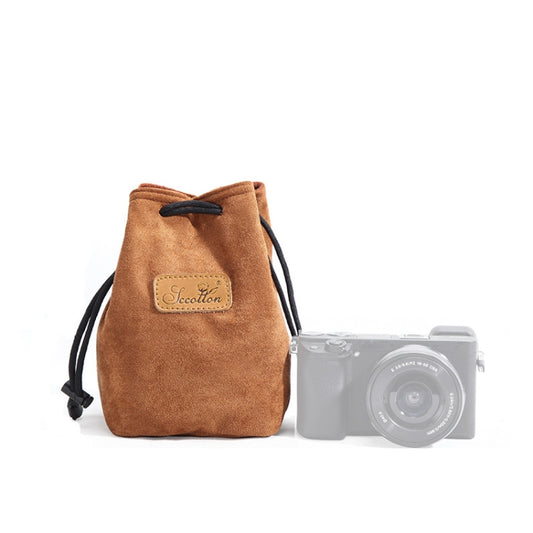 S.C.COTTON Liner Shockproof Digital Protection Portable SLR Lens Bag Micro Single Camera Bag Square Khaki S - free shipping - PMC Jewellery - Order now!