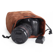 S.C.COTTON Liner Shockproof Digital Protection Portable SLR Lens Bag Micro Single Camera Bag Square Khaki S