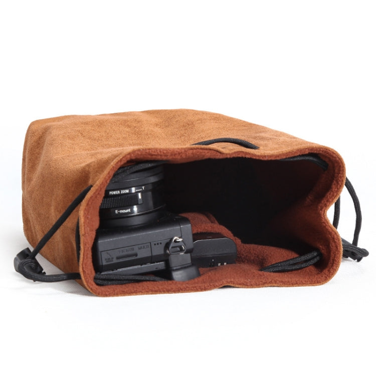 S.C.COTTON Liner Shockproof Digital Protection Portable SLR Lens Bag Micro Single Camera Bag Square Khaki S