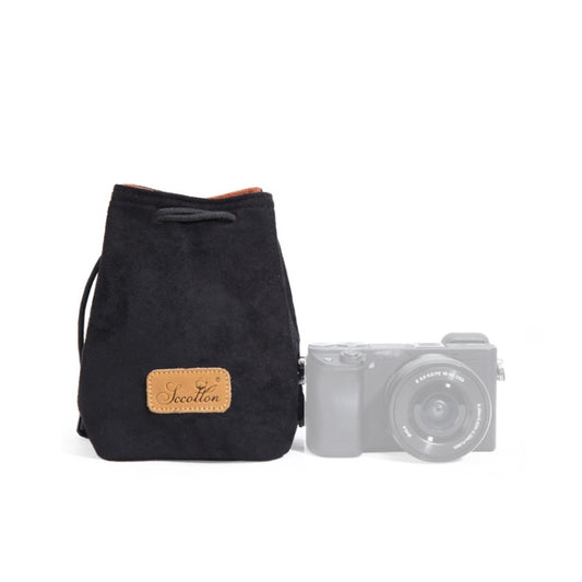 S.C.COTTON Liner Shockproof Digital Protection Portable SLR Lens Bag Micro Single Camera Bag Square Black S - free shipping - PMC Jewellery - Order now!