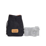 S.C.COTTON Liner Shockproof Digital Protection Portable SLR Lens Bag Micro Single Camera Bag Square Black S