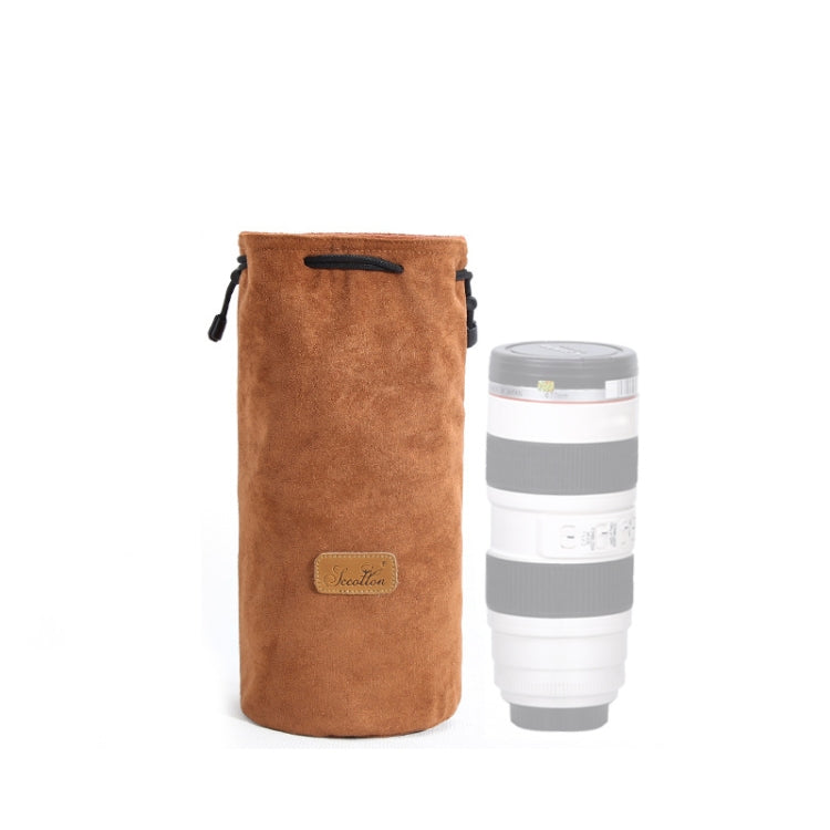S.C.COTTON Liner Shockproof Digital Protection Portable SLR Lens Bag Micro Single Camera Bag Round Khaki L - free shipping - PMC TechLife - Order now!