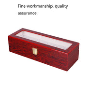 Wooden Baking Paint Watch Box Jewelry Storage Display Box(2-bit Spray Paint)
