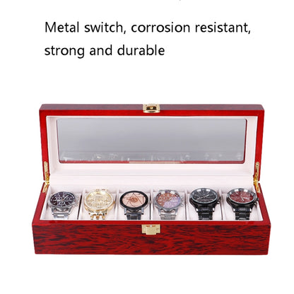 Wooden Baking Paint Watch Box Jewelry Storage Display Box(10-bit Black + Brown Matte) - free shipping - PMC Jewellery - Order now!
