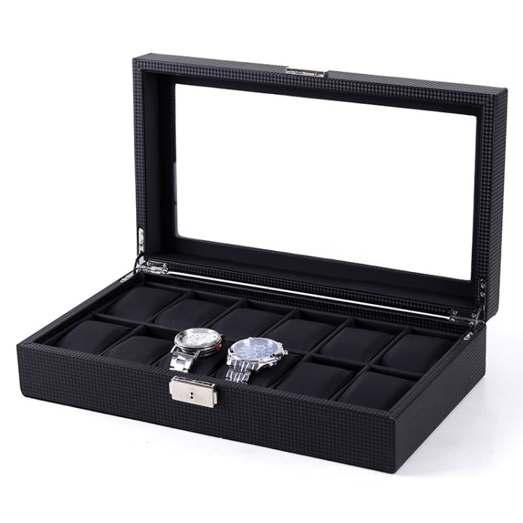 Woven Pattern PU Leather Watch Box Jewelry Storage Display Box, Colour: 12 Bits - free shipping - PMc TechLife - Order now!
