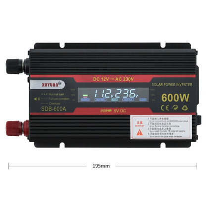 XUYUAN 600W Car Inverter LCD Display Converter, Specification: 24V to 220V - free shipping - PMC Jewellery - Order now!