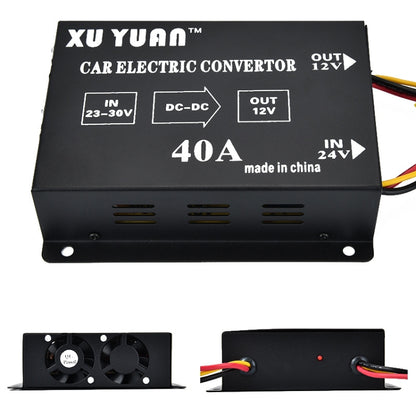 XUYUAN 480W Step-Down Converter 24V to 12V 40A Automotive DC Power Buck Converter - free shipping - PMC Jewellery - Order now!