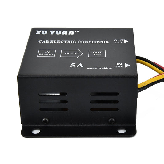 XUYUAN 60W Step-Down Converter 24V to 12V 5A Automotive DC Power Buck Converter - free shipping - PMC Jewellery - Order now!