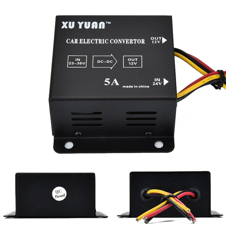 XUYUAN 60W Step-Down Converter 24V to 12V 5A Automotive DC Power Buck Converter - free shipping - PMC Jewellery - Order now!