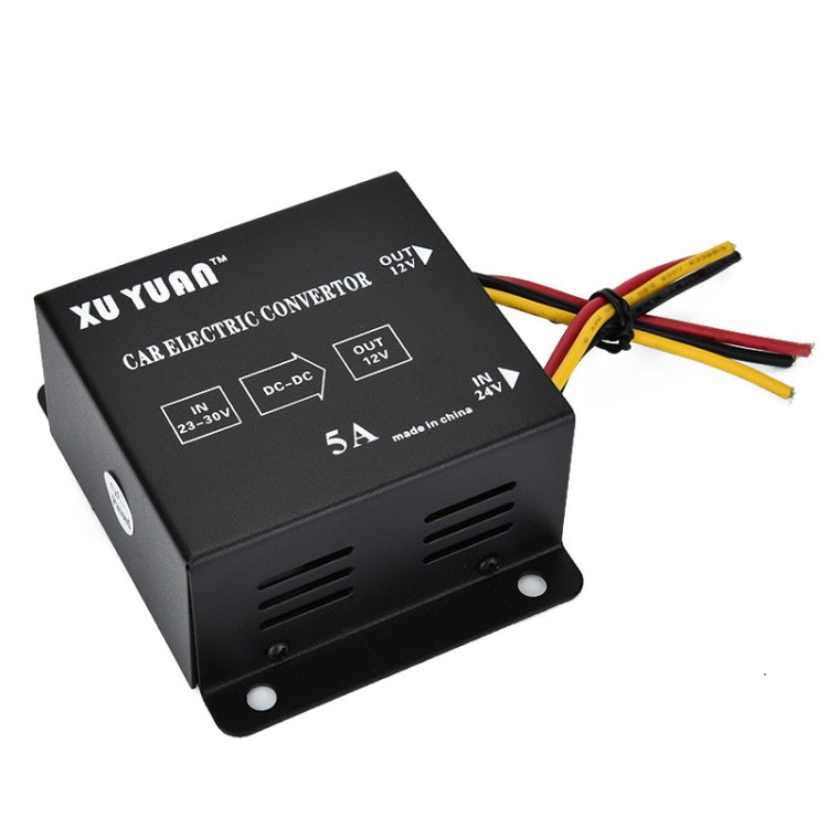 XUYUAN 60W Step-Down Converter 24V to 12V 5A Automotive DC Power Buck Converter - free shipping - PMC TechLife - Order now!