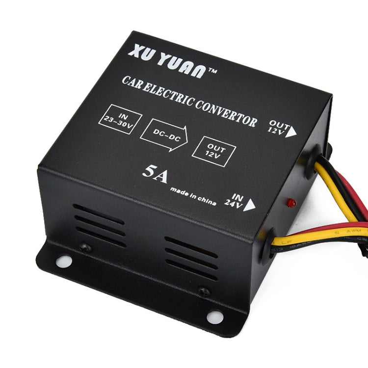 XUYUAN 60W Step-Down Converter 24V to 12V 5A Automotive DC Power Buck Converter - free shipping - PMC Jewellery - Order now!