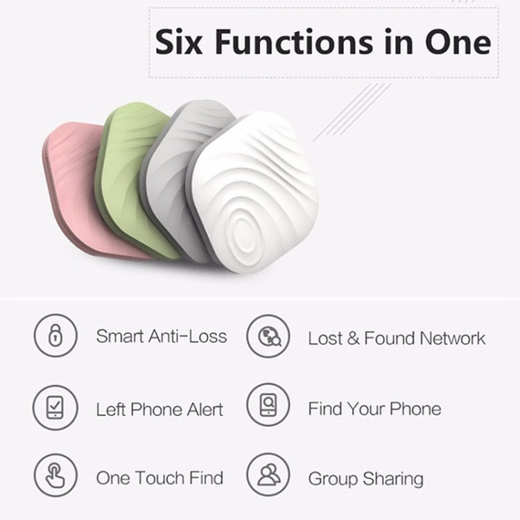 NUT F7X Smart Anti-Lost Device Bluetooth Two-Way Alarm Mobile Phone Key Wallet Anti-Lost Device( White) - Anti-lost Alarm by NUT | Online Shopping South Africa | PMC Jewellery | Buy Now Pay Later Mobicred
