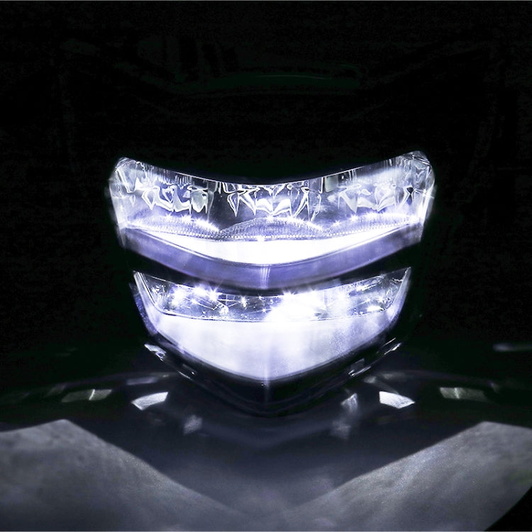 Motorcycle LED Retro Headlights LED Far Near Beam Lights For Yamaha LC135 V2-V6(Smoked Glass) - Headlights by PMC TechLife | Online Shopping South Africa | PMC TechLife | Buy Now Pay Later Mobicred