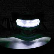 Motorcycle LED Retro Headlights LED Far Near Beam Lights For Yamaha LC135 V2-V6(Smoked Glass)