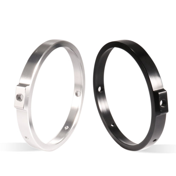 5.75 Inch Round Retro Headlight Ring Motorcycle Headlight Modification Parts(Black)