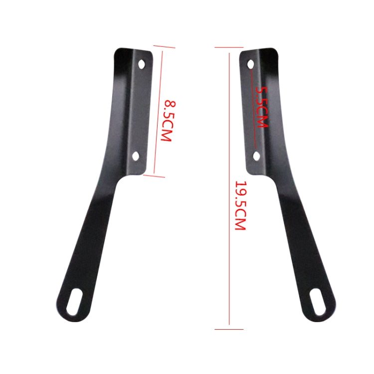 5-7 Inch Retro Motorcycle Windshield Universal Modified Windshield(Black) - Others by PMC TechLife | Online Shopping South Africa | PMC TechLife | Buy Now Pay Later Mobicred