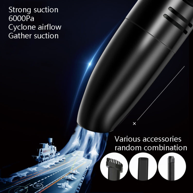 Car Handheld Portable Vacuum Cleaner Small Car Vacuum Cleaner Wireless Black - Vacuum Cleaner by PMC TechLife | Online Shopping South Africa | PMC TechLife | Buy Now Pay Later Mobicred