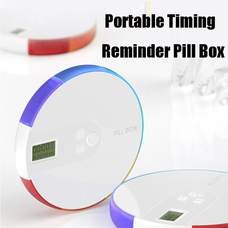 TF217 Portable Timing Reminder Dustproof Plastic Pill Box Pill Storage Box(Colorful) - free shipping - PMC TechLife - Order now!