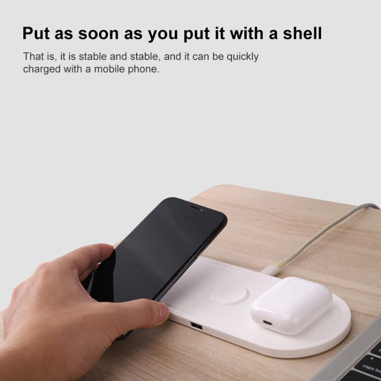KT-W50A8 3 in 1 10W Multi-Function Bracket Wireless Charger for iPhones / iWatch / AirPods - Wireless Charger by PMC TechLife | Online Shopping South Africa | PMC TechLife