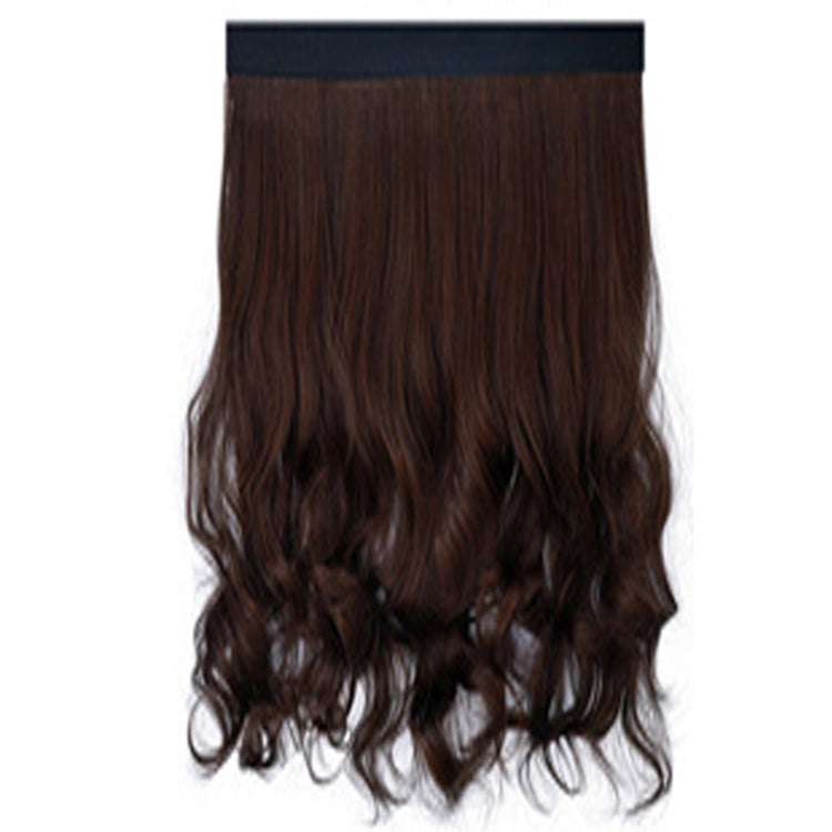 8261E Fashion Hat Wig Female Detachable Pear Flower Roll Long Hair Wig(Dark Brown) - free shipping - PMC TechLife - Order now!